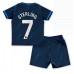 Tanie Strój piłkarski Chelsea Raheem Sterling #7 Koszulka Wyjazdowej dla dziecięce 2023-24 Krótkie Rękawy (+ szorty)
